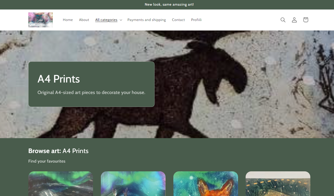 Maarit Kontiainen Shopify store